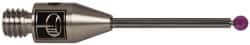 Renishaw - 0.0591 Inch Ball Diameter, Carbide Stem, M3 Thread, Ruby Point Ball Tip CMM Stylus - 1/2 Inch Working Length, 0.0394 Inch Stem Diameter, 0.7874 Inch Overall Length - Exact Tooling