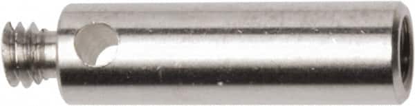 Renishaw - M2 Female and Male Connection, 0.1181 Inch Stem Diameter, Stainless Steel, CMM Stylus Extension - 0.3937 Inch Overall Length, For Use with M2 Threaded Stylus Range - Exact Tooling