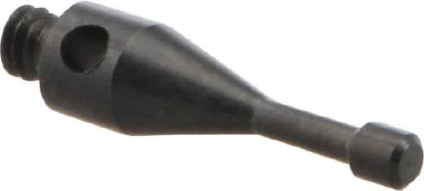 Renishaw - 0.06 Inch Ball Diameter, Silver Steel Stem, M2 Thread, Steel Point Disc Tip CMM Stylus - 0.0492 Inch Working Length, 0.0394 Inch Stem Diameter, 0.4232 Inch Overall Length - Exact Tooling