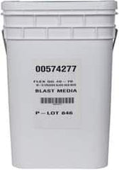 Made in USA - Coarse/Medium Grade Crushed Glass - 40 to 70 Grit, 50 Lb Pail - Exact Tooling