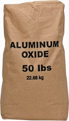 Made in USA - Medium Grade Angular Aluminum Oxide - 120 Grit, 9 Max Hardness, 50 Lb Box - Exact Tooling