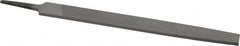 Value Collection - 10" Long, Bastard Cut, Lathe American-Pattern File - Single Cut, 1/4" Overall Thickness, Tang - Exact Tooling