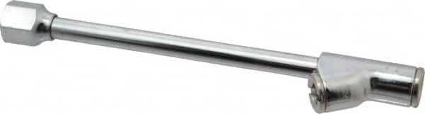 Acme - Closed Check Brass Air Chuck Extension - Tilt Lock Straight Dual Foot Chuck, 1/4 FPT - Exact Tooling