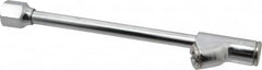 Acme - Closed Check Brass Air Chuck Extension - Tilt Lock Straight Dual Foot Chuck, 1/4 FPT - Exact Tooling