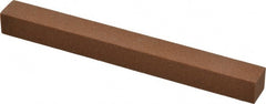 Norton - 4" Long x 3/8" Wide x 3/8" Thick, Aluminum Oxide Sharpening Stone - Square - Exact Tooling