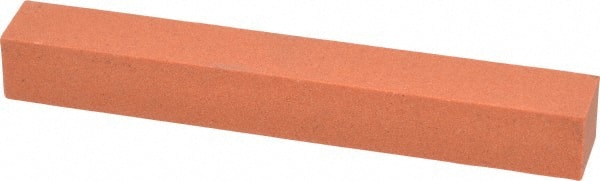 Norton - 4" Long x 1/2" Wide x 1/2" Thick, Aluminum Oxide Sharpening Stone - Square - Exact Tooling