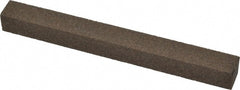 Norton - 4" Long x 3/8" Wide x 3/8" Thick, Aluminum Oxide Sharpening Stone - Square - Exact Tooling