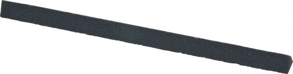 Norton - 4" Long x 1/4" Wide x 1/4" Thick, Silicon Carbide Sharpening Stone - Triangle, Fine Grade - Exact Tooling