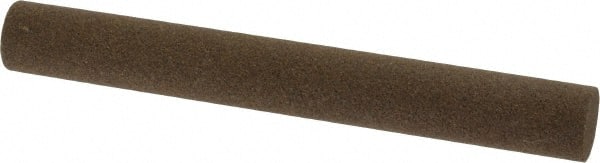 Norton - 4" Long x 1/2" Diam x 1/2" Thick, Aluminum Oxide Sharpening Stone - Round, Coarse Grade - Exact Tooling