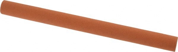 Norton - 6" Long x 1/2" Diam x 1/2" Thick, Aluminum Oxide Sharpening Stone - Round, Fine Grade - Exact Tooling