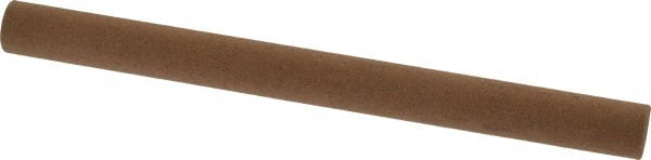Norton - 6" Long x 1/2" Diam x 1/2" Thick, Aluminum Oxide Sharpening Stone - Round, Medium Grade - Exact Tooling