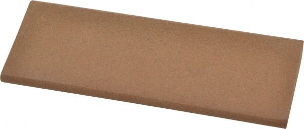 Norton - 4-1/2" Long x 1-3/4" Diam x 1/2" Thick, Aluminum Oxide Sharpening Stone - Round, Medium Grade - Exact Tooling