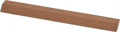Norton - 4" Long x 9/16" Wide x 3/16" Thick, Aluminum Oxide Sharpening Stone - Diamond, Medium Grade - Exact Tooling