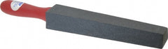 Norton - 1-1/4" Wide x 14" OAL, Silicon Carbide Sharpening Stone - Taper, Coarse Grade, 180 Grit - Exact Tooling