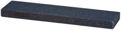 Norton - 4" Long x 1" Wide x 1/4" Thick, Silicon Carbide Sharpening Stone - Rectangle, Medium Grade - Exact Tooling
