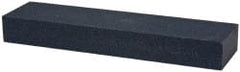 Norton - 8" Long x 2" Wide x 1" Thick, Silicon Carbide Sharpening Stone - Rectangle, Medium Grade - Exact Tooling