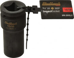 Blackhawk by Proto - 3/4" Drive 13/16" Deep Impact Socket - 6 Points, 3-1/4" OAL - Exact Tooling