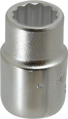 Blackhawk by Proto - 3/4", 3/4" Drive, Standard Hand Socket - 12 Points, 2" OAL, Chrome Finish - Exact Tooling