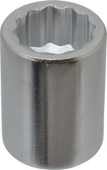 Blackhawk by Proto - 1", 3/4" Drive, Standard Hand Socket - 12 Points, 2" OAL, Chrome Finish - Exact Tooling