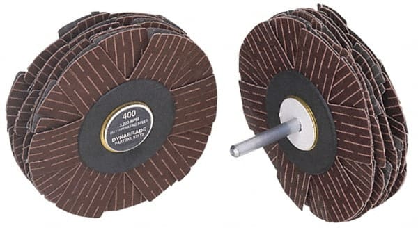 Dynabrade - 4" Diam 150 Grit Coated Sanding Star - Very Fine Grade, Spindle Mount - Exact Tooling