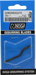 Noga - 1/8" Max Head Diam Countersink Blade - High Speed Steel, Right Handed Blade, Compatible with NogaGrip-1 Handle, RotoDrive Holder, for Hole Inner Surface & Outer Edge - Exact Tooling