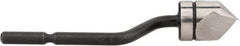 Noga - 3/8" Max Head Diam Countersink Blade - High Speed Steel, Right Handed Blade, Compatible with NogaGrip-1 Handle & RotoDrive Holder, for Hole Inner Surface & Outer Edge - Exact Tooling