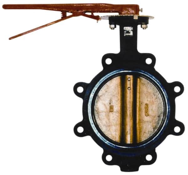 Legend Valve - 4" Pipe, Lug Butterfly Valve - Lever Handle, Cast Iron Body, EPDM Seat, 200 WOG, Aluminum Bronze Disc, Stainless Steel Stem - Exact Tooling