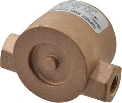 Dwyer - 1/4 Inch, Bronze Body Sight Flow Indicator - 125 Max psi, 3 Inch Overall Length, 200°F - Exact Tooling