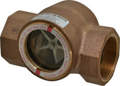 Dwyer - 2 Inch, Bronze Body Sight Flow Indicator - 125 Max psi, 5-11/16 Inch Overall Length, 200°F - Exact Tooling
