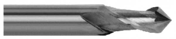 Magafor - 8mm Body Diam, 90°, 2-3/4" OAL, Solid Carbide Spotting Drill - Exact Tooling