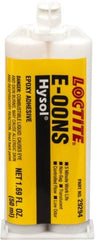 Loctite - 50 mL Cartridge Two Part Epoxy - 3 min Working Time, 1,900 psi Shear Strength, Series E-00NS - Exact Tooling