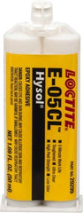 Loctite - 50 mL Cartridge Two Part Epoxy - 3 min Working Time, 1,430 psi Shear Strength, Series E-05CL - Exact Tooling