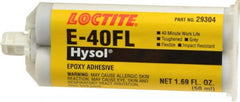 Loctite - 50 mL Cartridge Two Part Epoxy - 40 min Working Time, Series E-40FL - Exact Tooling