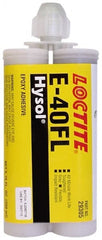 Loctite - 200 mL Cartridge Two Part Epoxy - 40 min Working Time, 3,750 psi Shear Strength, Series E-40FL - Exact Tooling
