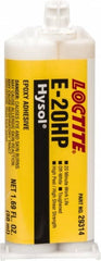 Loctite - 50 mL Cartridge Two Part Epoxy - 20 min Working Time, 4,690 psi Shear Strength, Series E-20HP - Exact Tooling