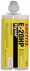 Loctite - 200 mL Cartridge Two Part Epoxy - 20 min Working Time, 4,690 psi Shear Strength, Series E-20HP - Exact Tooling