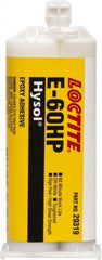 Loctite - 50 mL Cartridge Two Part Epoxy - 60 min Working Time, 4,340 psi Shear Strength, Series E-60HP - Exact Tooling