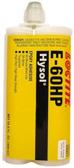 Loctite - 400 mL Cartridge Two Part Epoxy - 60 min Working Time, 4,340 psi Shear Strength, Series E-60HP - Exact Tooling