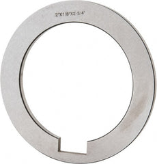 Interstate - 2" ID x 2-3/4" OD, Alloy Steel Machine Tool Arbor Spacer - 1/8" Thick - Exact Tooling