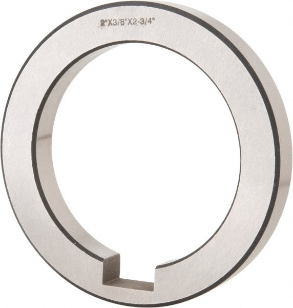 Interstate - 2" ID x 2-3/4" OD, Alloy Steel Machine Tool Arbor Spacer - 3/8" Thick - Exact Tooling