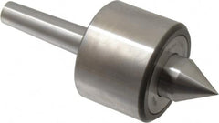 Riten - MT2 Taper Shank, 2-3/8" Head Diam 4,480 Lb Capacity Live Center - 4,000 Max RPM, 1-3/4" Head Length, 1" Point Diam, 1-1/4" Point Len, 440 Lb Max Workpc, 5.786" OAL, 1-1/4" Long Tip, Standard Point - Exact Tooling