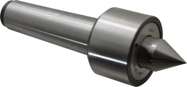 Riten - MT5 Taper Shank, 3-1/16" Head Diam 9,000 Lb Capacity Live Center - 5,000 Max RPM, 2-3/32" Head Length, 1-3/8" Point Diam, 1-13/16" Point Len, 2,800 Lb Max Workpc, 10-7/8" OAL, 2" Long Tip, Standard Point - Exact Tooling