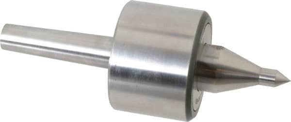 Riten - MT2 Taper Shank, 2-3/8" Head Diam 4,480 Lb Capacity Live Center - 4,000 Max RPM, 1-3/4" Head Length, 3/8" Point Diam, 1-7/8" Point Len, 310 Lb Max Workpc, 6-7/16" OAL, 5/8" Long Tip, Long Point - Exact Tooling