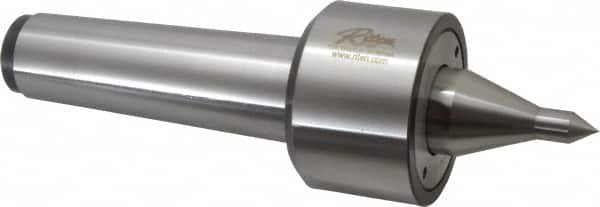 Riten - MT5 Taper Shank, 3-1/16" Head Diam 9,000 Lb Capacity Live Center - 5,000 Max RPM, 2-3/32" Head Length, 1/2" Point Diam, 2-1/2" Point Len, 1,100 Lb Max Workpc, 11-3/8" OAL, 15/16" Long Tip, Long Point - Exact Tooling
