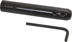 RobbJack - 3/4" Shank Diam Straight Shank with Weldon Flat 3/8" Hole End Mill Holder/Adapter - Through Coolant - Exact Tooling