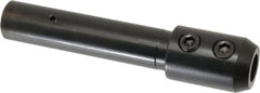 RobbJack - 3/4" Shank Diam Straight Shank with Weldon Flat 1/2" Hole End Mill Holder/Adapter - Through Coolant - Exact Tooling