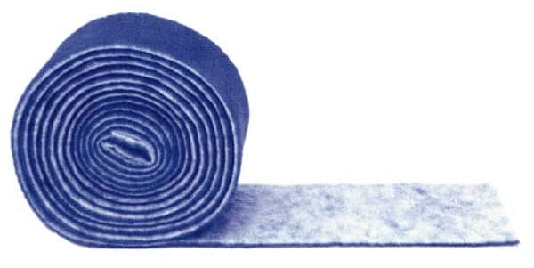 Made in USA - 60' Long x 36" Wide x 2" Thick Polyester Media Air Filter Media Roll - MERV 8, 89% Arrestance Efficiency, 500 FPM Max Air Flow, 0.21" wpg Init Resist, 1" wpg Final Resist, 30 to 35% Particle Capture Efficiency, Use with Any Unit - Exact Tooling