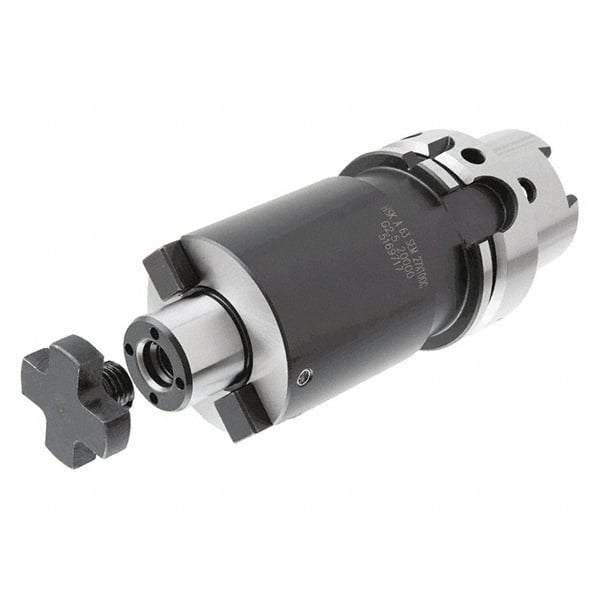 Iscar - BT50 Taper Shank 22mm Pilot Diam Shell Mill Holder - 100mm Flange to Nose End Projection, 47mm Nose Diam, Through-Spindle & DIN Flange Coolant - Exact Tooling