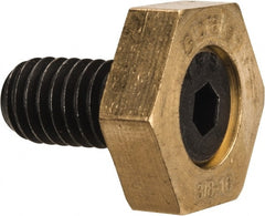 Gibraltar - 13/16" Hex, 3/8-16 Stud Thread, Symmetrical Hex Clamp - 0.11" Hex Height, 23/32" Thread Length, 10 Clamps - Exact Tooling