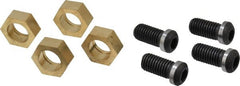 Gibraltar - 1-3/16" Hex, 5/8-11 Stud Thread, Symmetrical Hex Clamp - 0.11" Hex Height, 1-1/8" Thread Length, 10 Clamps - Exact Tooling